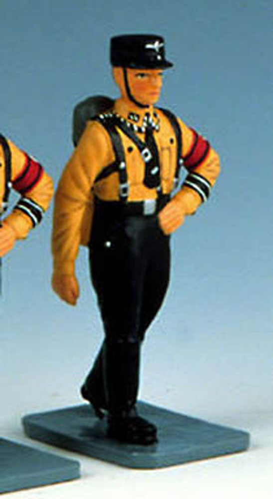 SS man marching Black