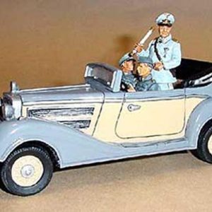 Gray Cream Mercedes Staff Car with Goering, Luftwaffe driver adjutant
