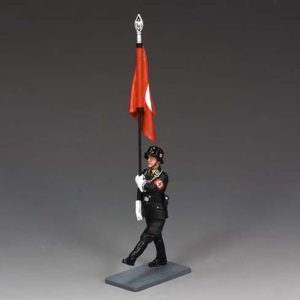 SS Flagbearer Goose-Stepping