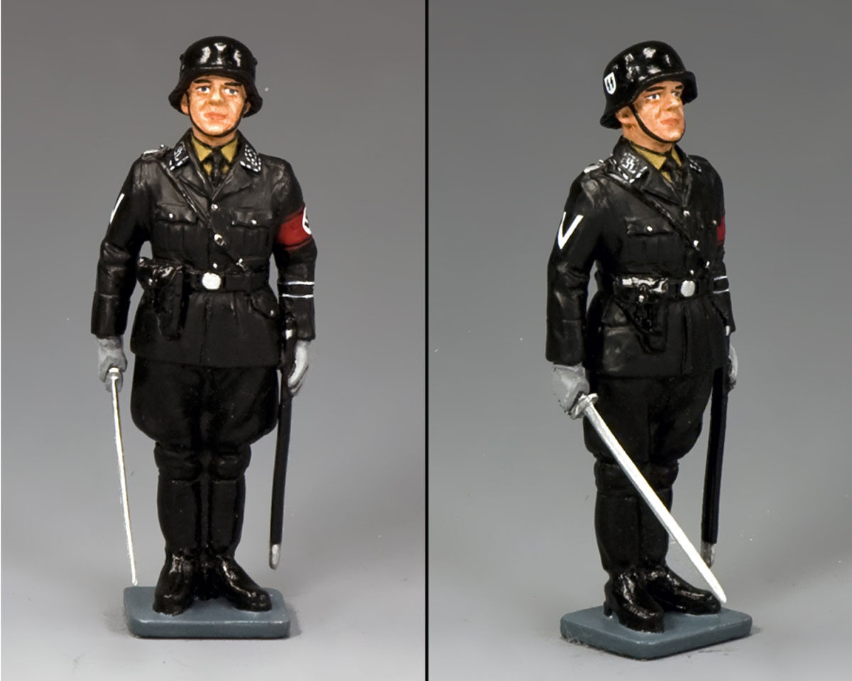 SS Officer At Attention