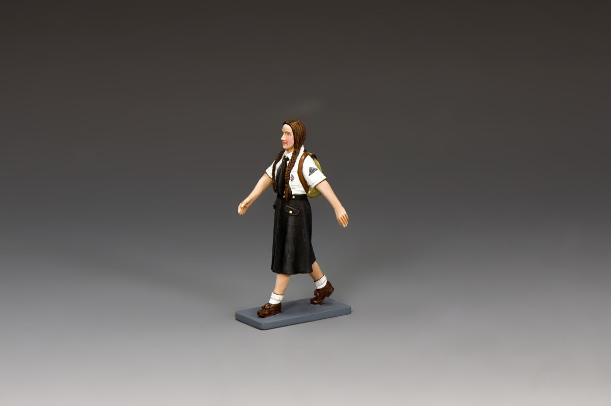 Marching BDM Girl w/Backpack (Brunette)