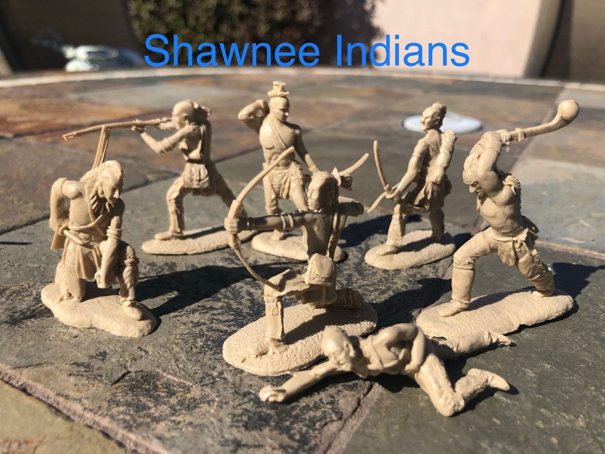 BARZSO Shawnee Indian Figure Set 54MM