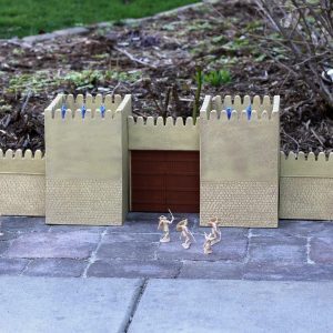 Walls of Troy (complete set)set containing a gate with two adjoining towers, two defense walls, and two towers