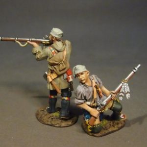 Two French Militia, Trois Rivieres Brigade, Raid on St. Francis