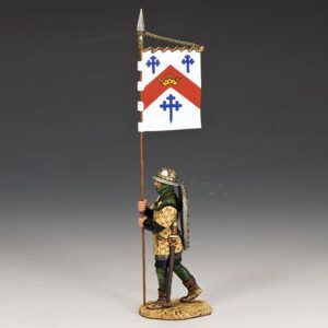 Crociato in marcia con stendardo