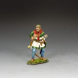 English Archer Stringing His Longbow (B)