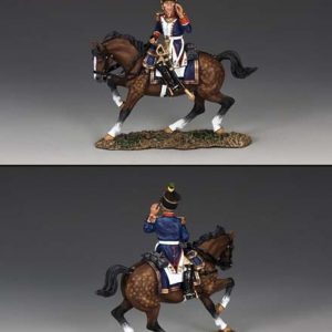 Mounted French V Officer Shouting