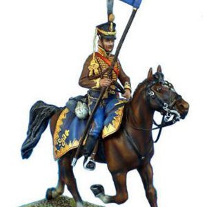 Soldato degli Ussari russi con la lancia sollevata - Borodino 1812