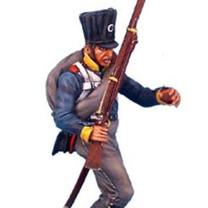 Moschettiere Prussiano che cade all'indietro - Waterloo 1815