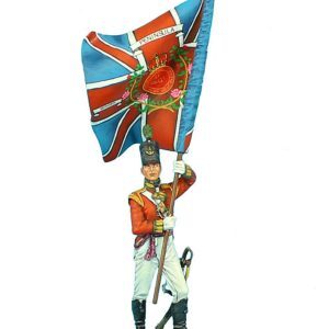 British 51st Light Infantry Regiment Ensign Standard Bearer - King's Colors