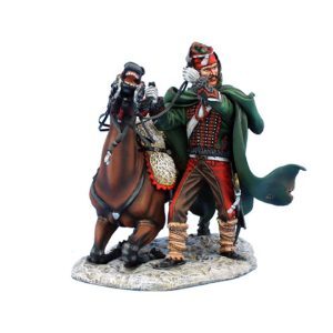 ÿFrench Hussar Raising Exhausted Horse - 8th Hussars
