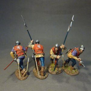 THE WARS OF THE ROSES 1455-1487,1st DUKE OF NORFOLK, YORKIST  BILLMEN (4 Figure)