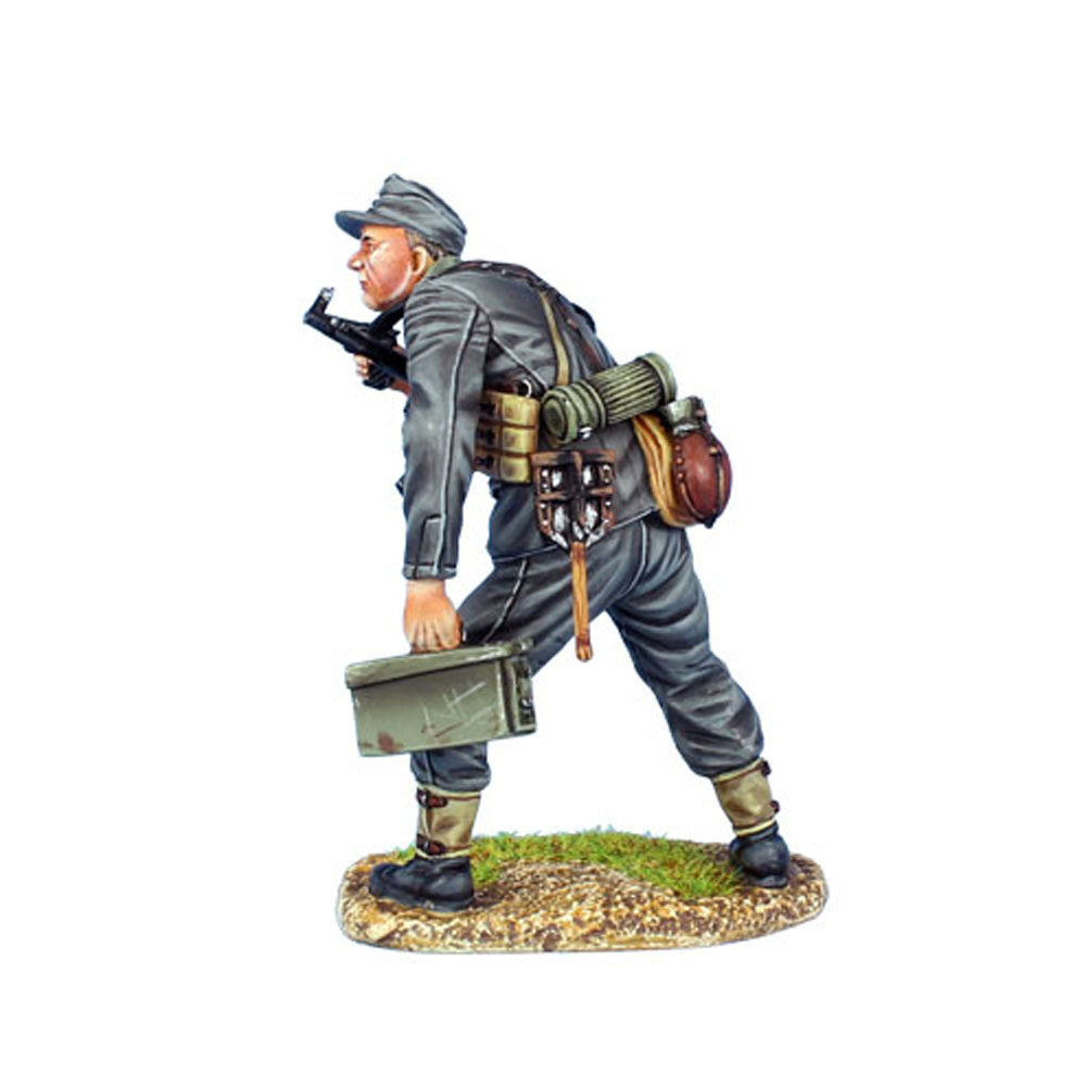 German Heer Infantry NCO with Luger, StG44, and Ammunition Box