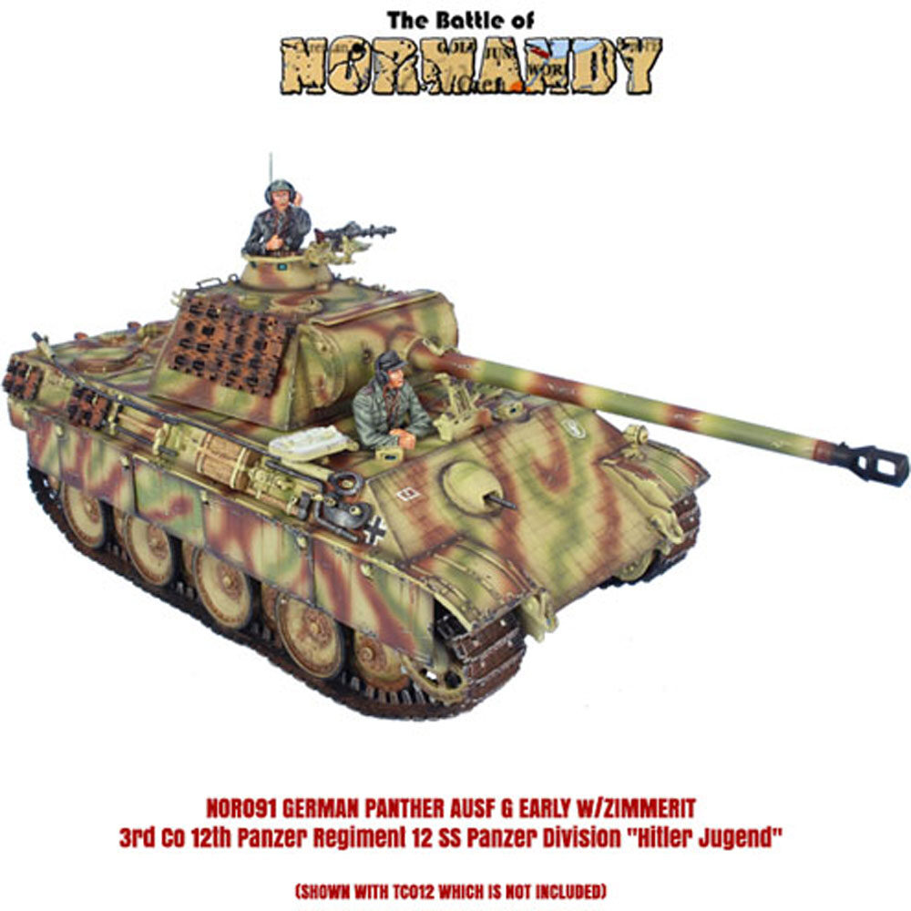 German Panther Ausf G Early w/Zimmerit - 3rd Co, 12th Pz Regt, 12 SS Hitler Jugend