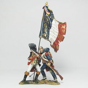 Helping His Officer Flagbearer