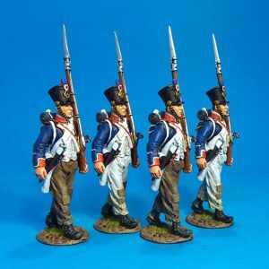 FUSILIER MARCHING BOX SET #1, FRENCH LINE INFANTRY 1807 66th Line, 4th Company,