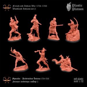 WOODLAND INDIANS set 2 french and indian war 1754-1763
