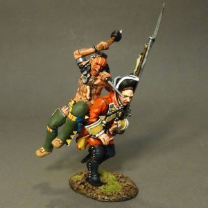 Woodland Indian Attacking British Line Infantry #1