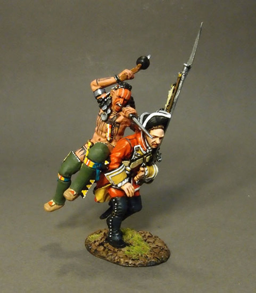 Woodland Indian Attacking British Line Infantry #1