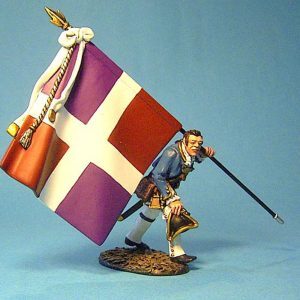 Ufficiale del reggimento di Languedoc con bandiera