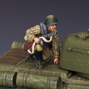 Solider Holding burp gun
