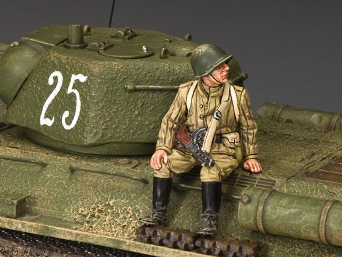 Russian Sitting burp gunner