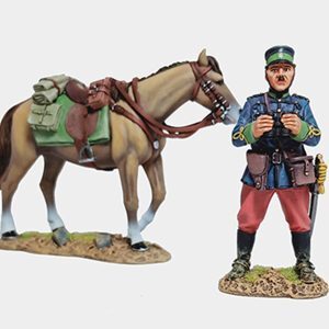 Officer with Binos and Horse