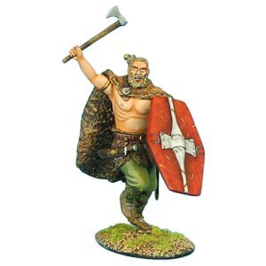 German Warrior Charging with Axe