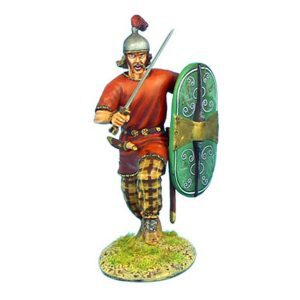 German Warrior Charging with Sword