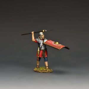 Standing Roman Legionary Throwing Pilum