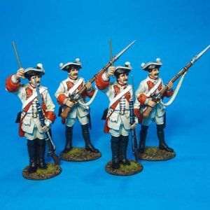 Roth Wurzburg Infantry Regiment, 4 Figures, Loading and At The Ready