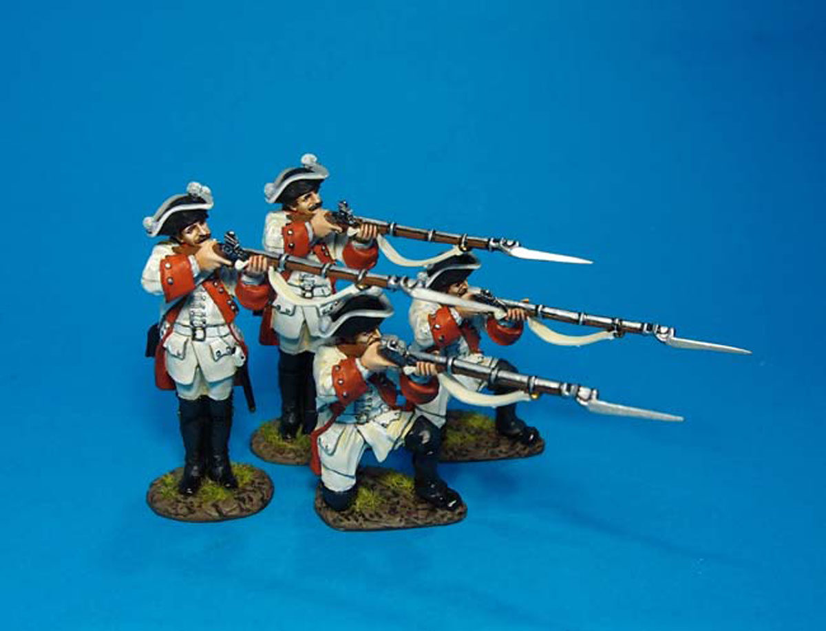 Roth Wurzburg Infantry Regiment,4 Figures Firing