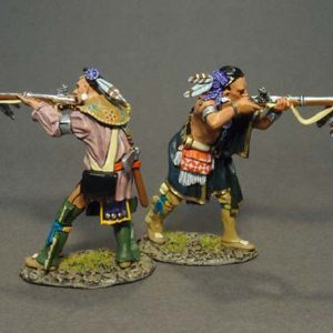 Woodland Indians Firing Musket