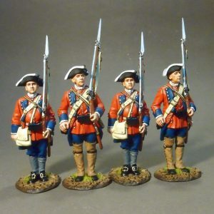 60th (ROYAL AMERICAN), REGIMENT OF FOOT, 4 Line Infantry At Attention,