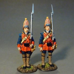 THE NEW JERSEY PROVINCIAL REGIMENT, 2 Grenadiers At Attention