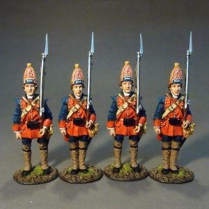 THE NEW JERSEY PROVINCIAL REGIMENT, 4 Grenadiers At Attention, Set#1