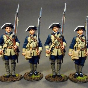 The South Carolina Provincial Regiment, 4 Line Infantry At Attention, Set #1