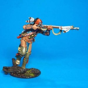 Woodland Indian Running with Musket no box