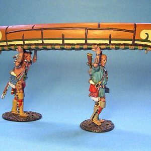 2 indiani che trasportano una canoa