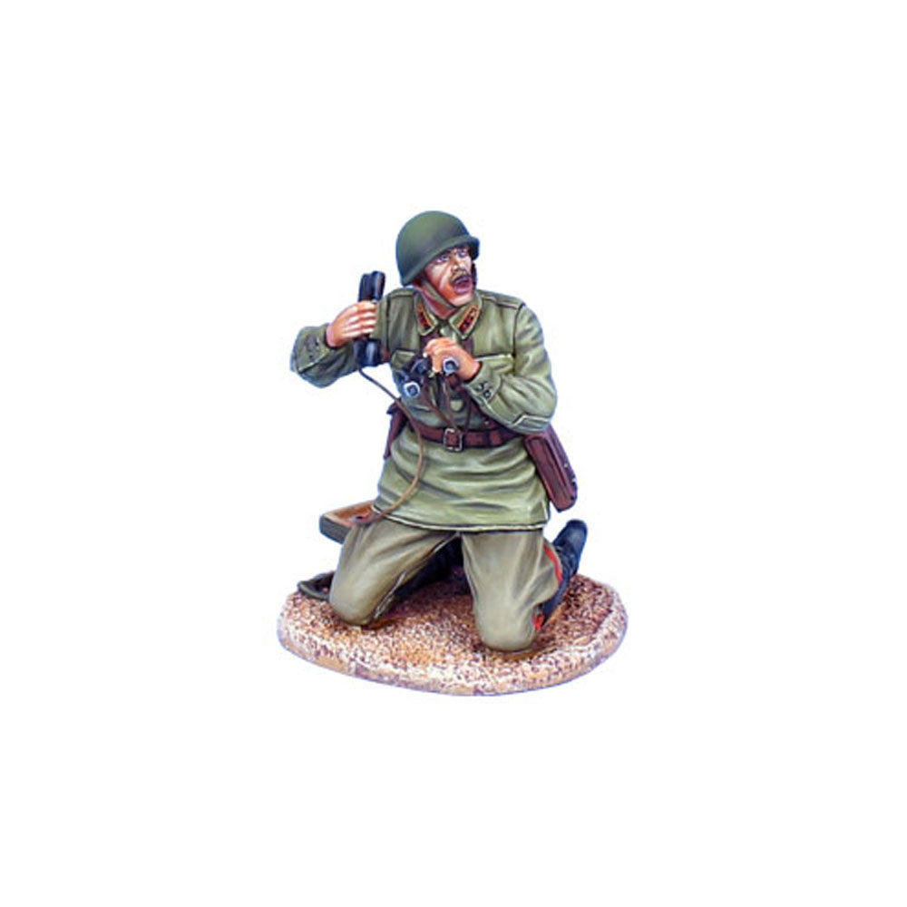 Russian Mortar Crew Officer with Field Phone