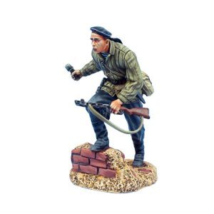 Soviet Naval Infantry Advancing with PPSH41 and Grenade