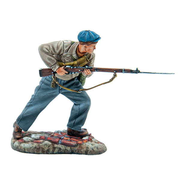 Russian Young Factory Worker with Mosin and Bayonet