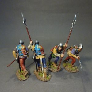 THE WARS OF THE ROSES 1455-1487,THE RETINUE OF KING RICHARD III, YORKIST  BILLMEN (4 Figure)