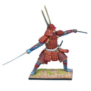 Samurai Warrior Fighting with Dual Katanas