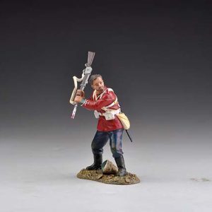 A Private from the 24th ammunition expended and bayonet broken takes a last desperate swing at his opponent.