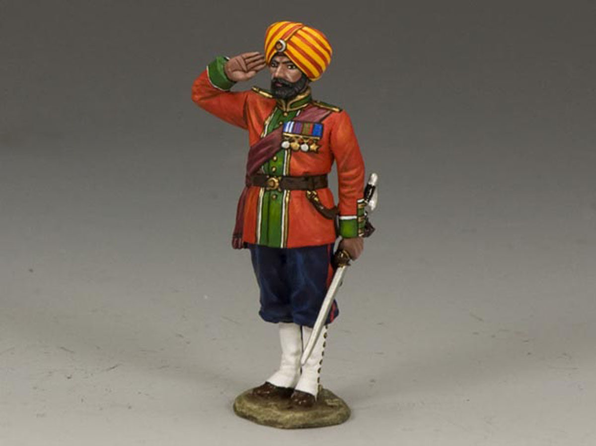 Ludhiana Sikhs Regiment Ufficiale indigeno che saluta (versione opaca)