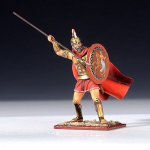 Spartan Warrior w/Cape, Holding Spear & Shield