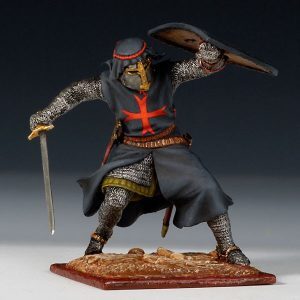 Templar Sergeant Brother w/Sword & Shield - 13th C