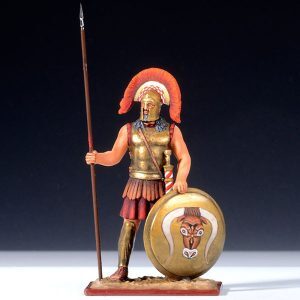 Lacedaemonian Officer Holding Spear