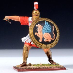 Spartan Warrior in Battle w/Sword